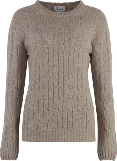 THE (Alphabet) Dame Strikkevarer Beige S,