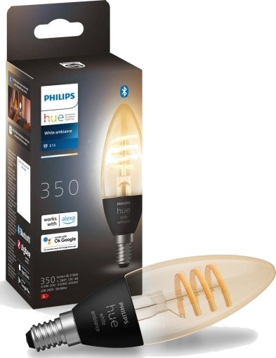 Philips Hue White Ambiance E14 filament stearinlyspære, 1-pack Philips Hue White Ambiance E14 filament stearinlyspære, 1-pack