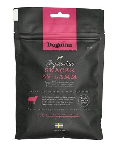 Dogman Frysetrket Snacks Av Lam 50G