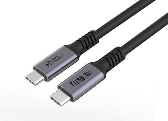 MicroConnect USB type C-kabel - 24 pin USB-C til 24 pin USB-C - 3 m MicroConnect USB type C-kabel - 24 pin USB-C til 24 pin USB-C - 3 m