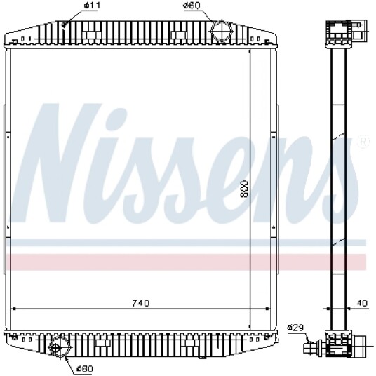 Radiator NISSENS 619730