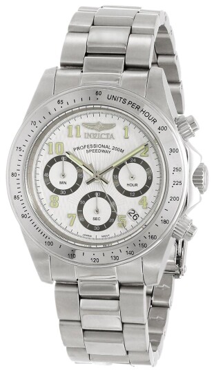 Invicta Herreklokke 17023 Speedway Hvit/Stål Ø40 mm Invicta Herreklokke 17023 Speedway Hvit/Stål Ø40 mm