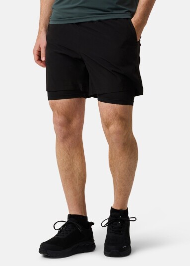Swedemount Training 2-In-1 Shorts Black L Løpeshorts