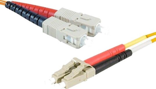 Exertis Connect 392681 Eco Fiber Patchkabel - SC-LC, Duplex, OM2, Oransje - 1m