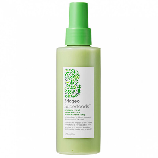 Briogeo Superfoods Avocado + Kiwi Mega Moisture 3-in-1 Leave-In Spray 172ml Briogeo Superfoods Avocado + Kiwi Mega Moisture 3-in-1 Leave-In Spray 172ml