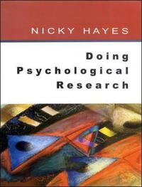Nicky Hayes Doing Psychological Research