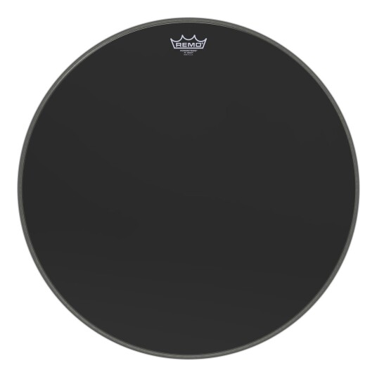 Remo P3-1023-Es- Powerstroke P3 Ebony Bass Drumhead, 23"