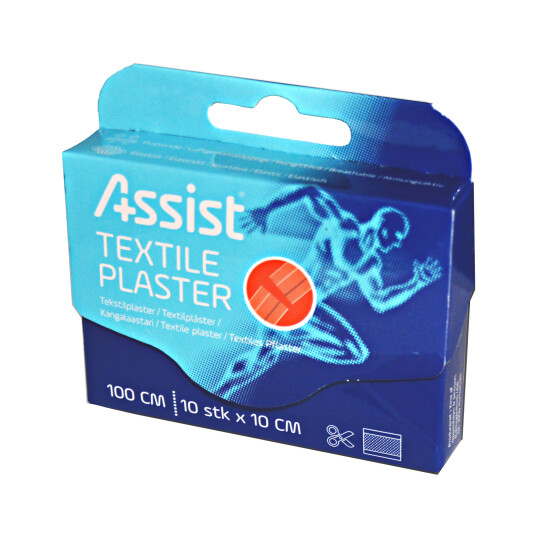 Assist Textile Plaster, plaster 100 cm (10 pcs x 10c NO COLOUR Assist Textile Plaster, plaster 100 cm (10 pcs x 10c NO COLOUR