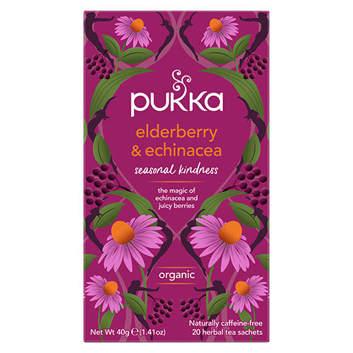 Pukka Elderberry & Echinacea Te 20 Poser Pukka Elderberry & Echinacea Te 20 Poser