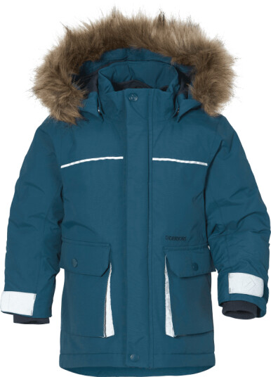Didriksons Kids' Kure Parka 5 110, Dive Blue