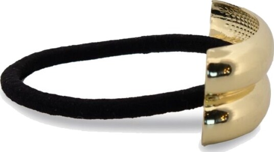 Makeup Mekka Metal Hair Tie Pattern Gold