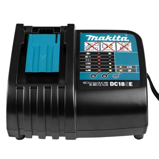 Makita Dc18se Billader 7,2V - 18V Li-Ion Makita Dc18se Billader 7,2V - 18V Li-Ion