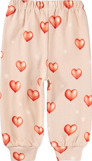 Molo Bukser   Simeon   Airbrush Hearts   Molo   3 år 98   Bukser   bomull   Rosa