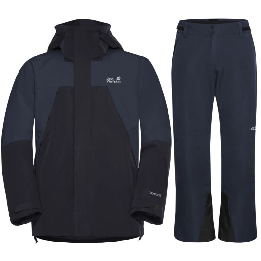 Jack Wolfskin Flowline 2L Ins skisett herre mørkeblå
