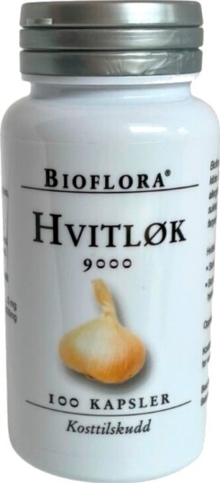 Bioflora Hvit Løk 9000 100 kapsler Bioflora Hvit Løk 9000 100 kapsler