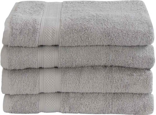 Borg Living Badehåndkle - 70x140 cm - 100 % egyptisk bomull - Grå - Luksus håndklær fra "Premium - By Borg"