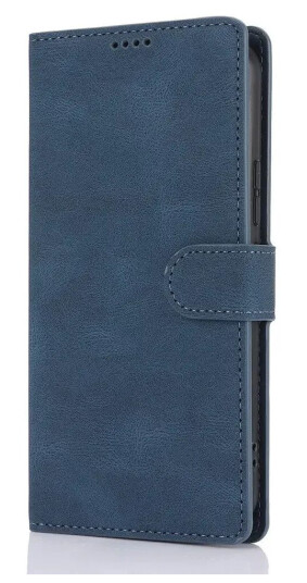 INCOVER Samsung Galaxy A55 (5G) Kunstskinn Flip Deksel m. Lommebok og Stropp - Blå