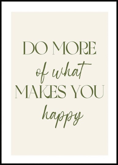 Do More Plakat Plakat / 30x40cm Do More Plakat Plakat / 30x40cm
