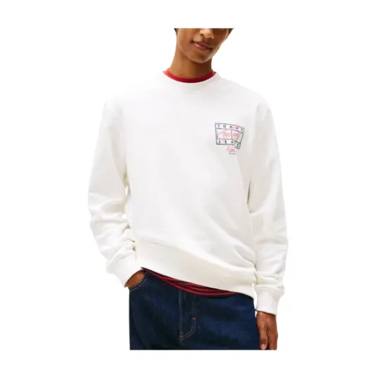 Tommy Hilfiger Herre Gensere & Hettegensere Hvit S,