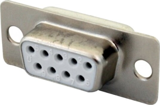 Tecline 10009B D-Sub 9-Pin Hvit Hunkjønn Rett