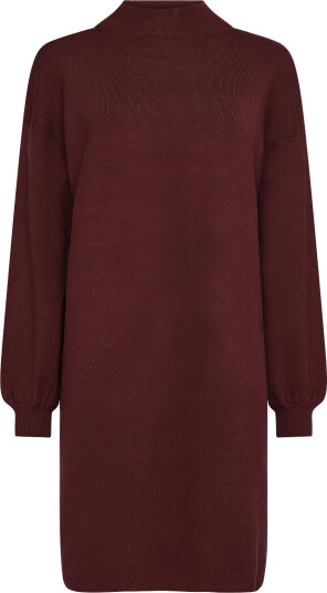 Vero Moda Maternity Vmmnancy Ls Funnelneck Dress Noos   Burgundy   M