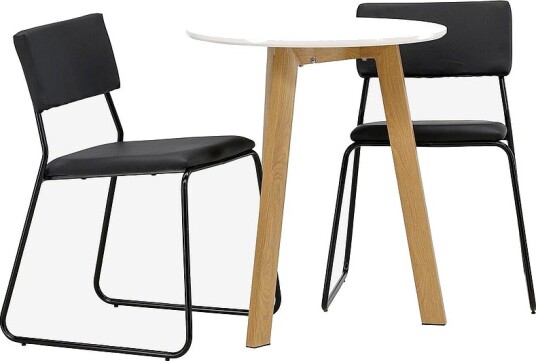 Venture Home Spisegruppe Leonora med 2 stk stoler Kenth Hvit Venture Home Spisegruppe Leonora med 2 stk stoler Kenth Hvit