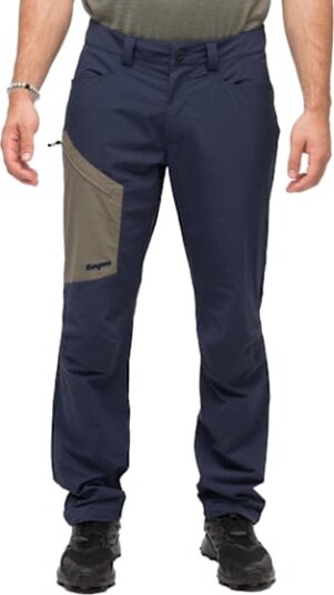 Bergans Vaagaa Light Softshell Pants Herre Navy Blue/Green Mud 52