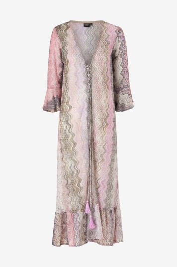 KAANDA Beach life   Strandkaftan Bell Sleeves   Flerfarget