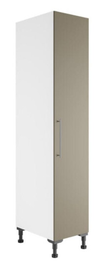 Alterna Vaskerom: Høyskap 40-60cm M/rengjøringsinnredning Sand Matt / 40cm