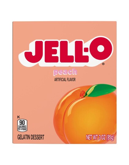 Jell O Peach   Gelé Dessert   85 g USA Import