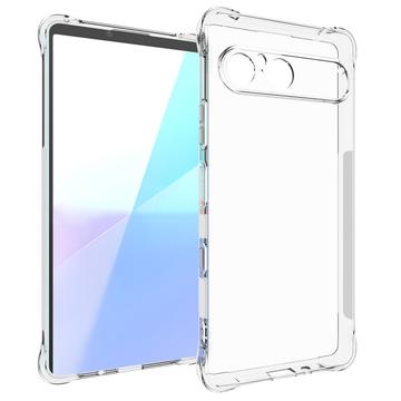 Sony Xperia 10 VII støtsikkert silikon deksel   Gjennomsiktig