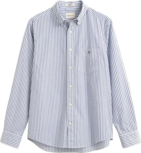 Gant Reg Poplin Stripe Shirt Blue XL