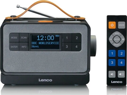 Lenco PDR-065 Bærbar DAB+/FM Radio med Bluetooth - Svart Lenco PDR-065 Bærbar DAB+/FM Radio med Bluetooth - Svart