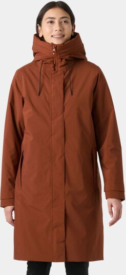 Helly Hansen Victoria Isolert Regnjakke Med Hette Dame Rød Xs