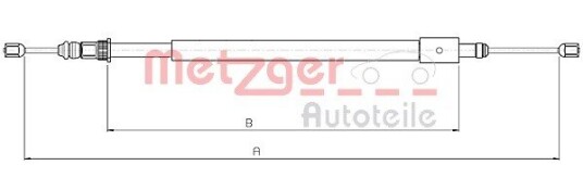 Metzger Tautrekk parkeringsbrems METZGER 10.4578
