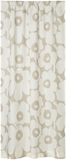 Marimekko Unikko gardinlengde 135x250 cm Light grey off white