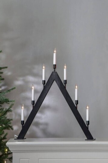 Lysestake Vind høyde 63 cm Black Lysestake Vind høyde 63 cm Black