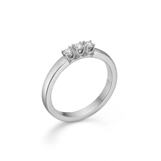 Mads Z Crown Alliance Ring 14 kt. Hvittgull 0,04 ct. 1641843-54 - Dame - White gold Mads Z Crown Alliance Ring 14 kt. Hvittgull 0,04 ct. 1641843-54 - Dame - White gold