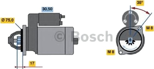 BOSCH 0 986 022 601 Starter