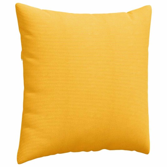 Sofaputer 2 pcs Lys Gul 80 x 80 cm Corduroy stoff