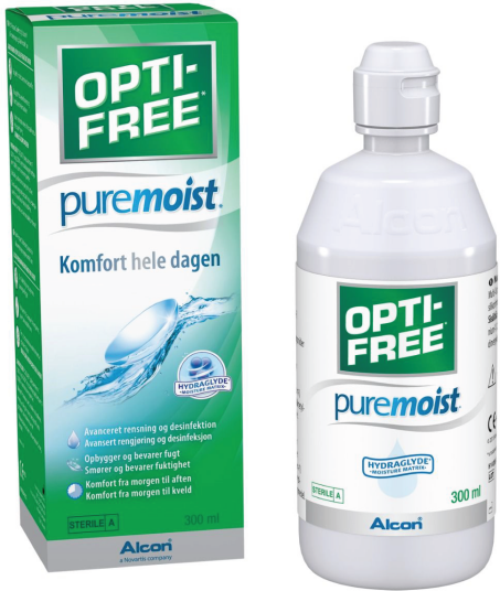 Opti Free OptiFree Puremoist linsevæske m/etui 300 ml Opti Free OptiFree Puremoist linsevæske m/etui 300 ml