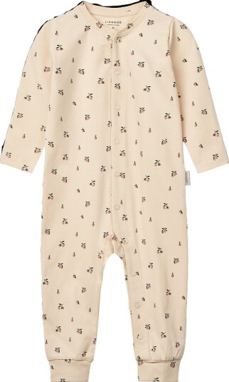 Liewood Birk Printed Pyjamas Jumpsuit Cream 50/56