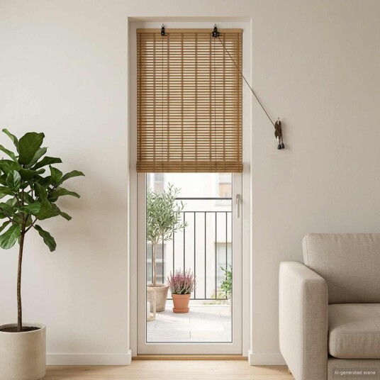 vidaXL Rullegardin Natur 40 x 220 cm Bambus