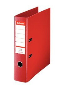 Esselte Brevordner NO1 A4, 75mm, mørk rød 10 stk Esselte Brevordner NO1 A4, 75mm, mørk rød 10 stk