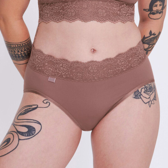 Sloggi Truser Romance Midi Mørkrosa 46 Dame