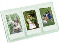 LoveInstant Frame Stående ramme for 3 bilder for kameraer / skrivere Utskrift på zinkpapir / Fuji Instax Mini - Grønn