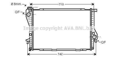 Radiator AVA Clever Choice BWA2235