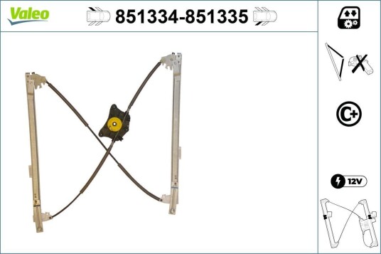 Vindusheis VALEO 851334 Vindusheis VALEO 851334
