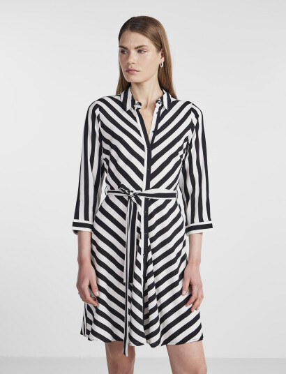 YAS Yassavanna 3/4 Short Shirt Dress S. Noos - Black - XS