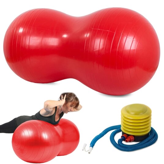 Gymnastikboll / Pilatesboll med Pump - Jordnöt Gymnastikboll / Pilatesboll med Pump - Jordnöt